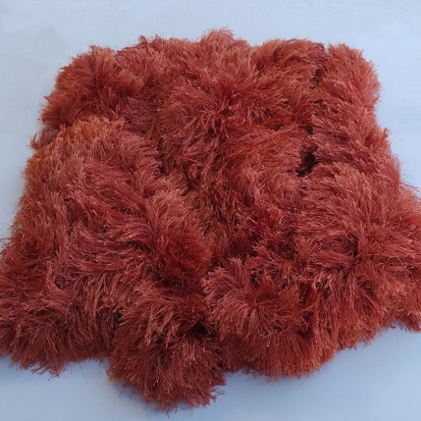 Peluş Torpido Örtüsü El Örgüsü 165X65 Beyaz - 7