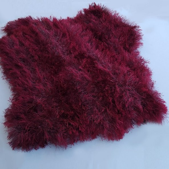 Peluş Torpido Örtüsü El Örgüsü 165X65 Beyaz - 9