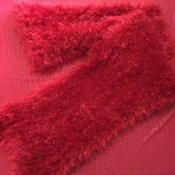 Peluş Torpido Örtüsü El Örgüsü 165X65 Beyaz - 11