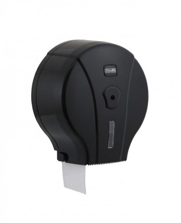 Omnipazar Vialli MJ1B Mini Jumbo Wc Tuvalet Kağıdı Dispenseri Aparatı Siyah
