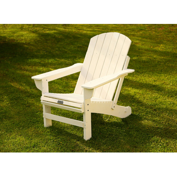 MANDU Adirondack (Ahşap Bahçe Sandalyesi) BEYAZ - 3