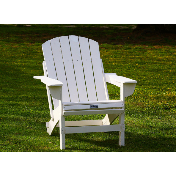 MANDU Adirondack (Ahşap Bahçe Sandalyesi) BEYAZ - 5