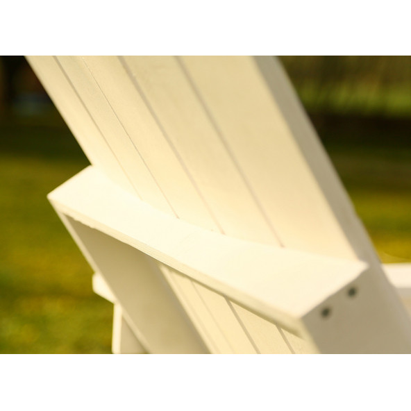 MANDU Adirondack (Ahşap Bahçe Sandalyesi) BEYAZ - 6
