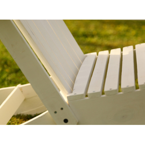 MANDU Adirondack (Ahşap Bahçe Sandalyesi) BEYAZ - 7
