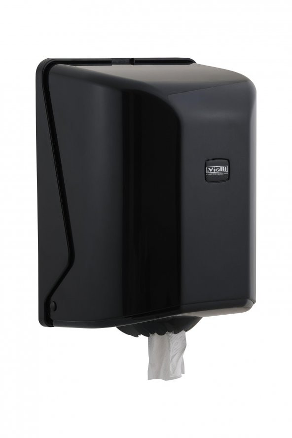 Omnipazar Vialli OG1B İçten Çekmeli Kağıt Havlu Dispenseri Siyah