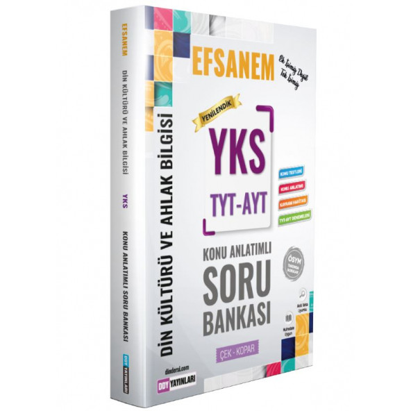 DDY YAYINLARI YKS TYT AYT Din Kültürü ve Ahlak Bilgisi Efsane Konu Anlatımlı Soru Bankası