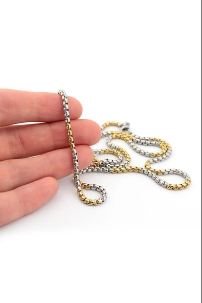 Pigado 316L Paslanmaz Çelik Zincir Erkek Kolye 70 cm - 10