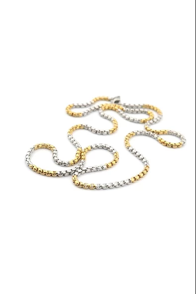 Pigado 316L Paslanmaz Çelik Zincir Erkek Kolye 70 cm - 11