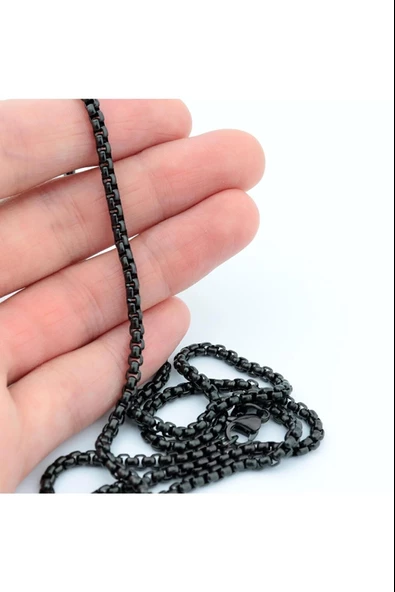 Pigado 316L Paslanmaz Çelik Zincir Erkek Kolye 70 cm - 7