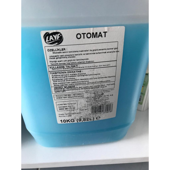 LAYF Otomat Makinalar İçin Zemin Tem. Maddesi 10 kg