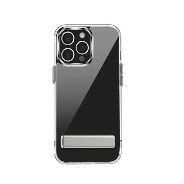 Vendas iPhone 12 Pro D-First Serisi Darbe Lisanslı Dahili Standlı Yardımcı Tuş Takımlı Silikon Kılıf - 1