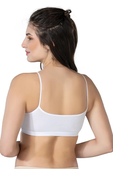 Emay Bayan Modal Pamuklu İp Askılı Pedli Büstiyer Sütyen 1425 - Resim 3