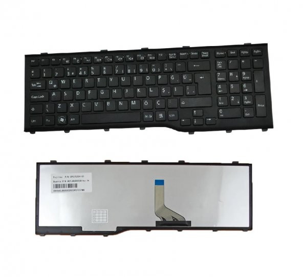 Fujitsu LifeBook AH532 GL-308,AH532 GL-500 Klavyesi (Siyah TR)
