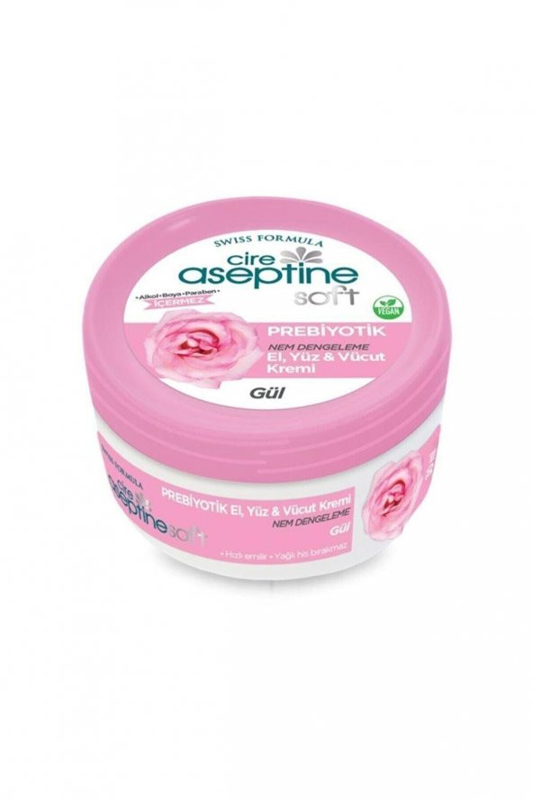 Cire Aseptine Soft Gül Prebiyotik Nemlendirici Bakım Kremi 30 ml