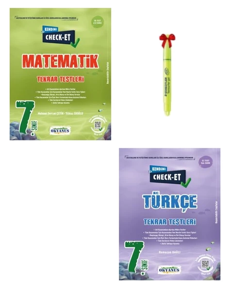 7.Sınıf CHECK-ET Matematik ve Türkçe Tekrar Testleri