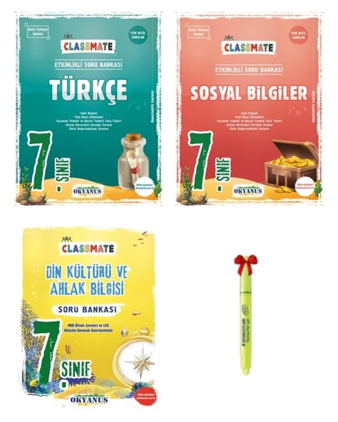 7.Sınıf Classmate Türkçe Sosyal Bilgiler Din Kültürü Soru Bankası