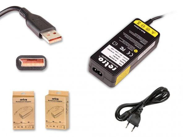 Lenovo IdeaPad Yoga 900-13ISK, 900-13ISK2 Adaptör, Şarj Cihazı 65W - Resim 4