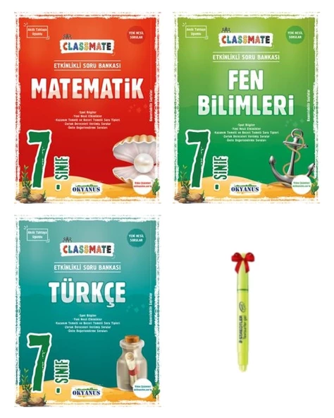 7.Sınıf Classmate Matematik Fen Bilimleri Türkçe Soru Bankası