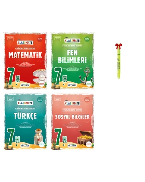 7.Sınıf Classmate Matematik Fen Bilimleri Türkçe Sosyal Soru Bankası