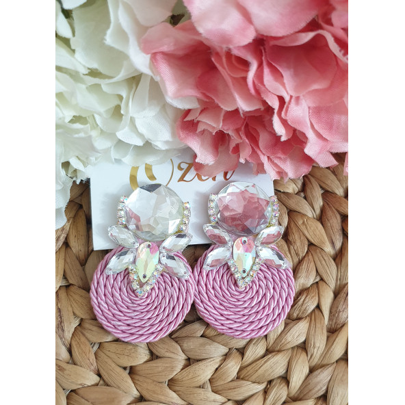 Pembe Halat Küpe