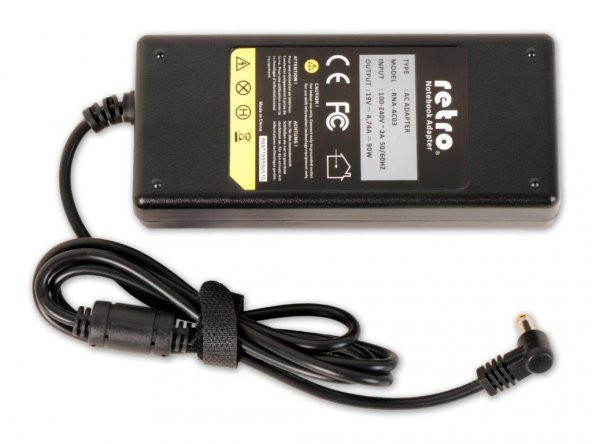 Acer Aspire 4710G, 4710Z, 4710ZG, 4715Z Adaptörü 90W (19v 4.74A) - Resim 5