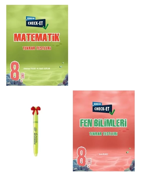 LGS 8.Sınıf CHECK-ET Matematik Fen Bilimleri Tekrar Testleri