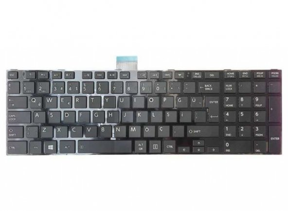 Toshiba 9Z.N7USV.00T 0KN0-ZW3US23 Notebook Klavyesi (Siyah TR) - 2