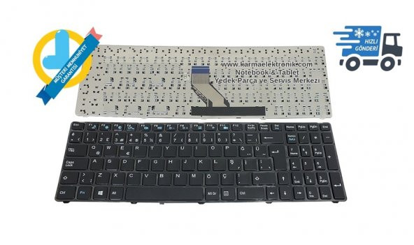 Casper Nirvana MT50-EK, MT50-F-A Uyumlu Laptop Klavye Siyah TR - 2