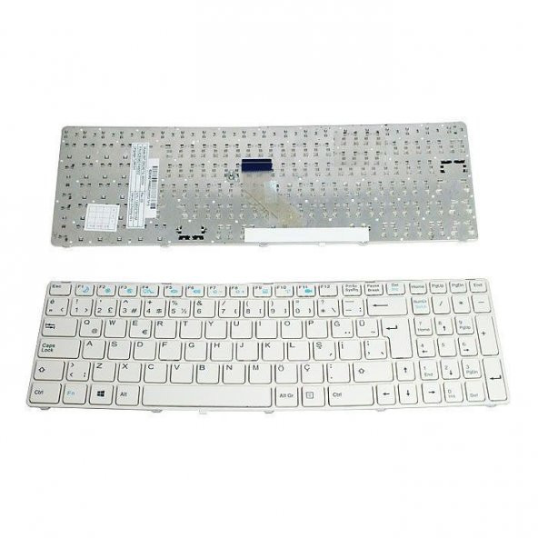 Casper MT50 MT51 MT55 CKY-CHY-CKU-CHU Notebook Klavye Beyaz TR - 2