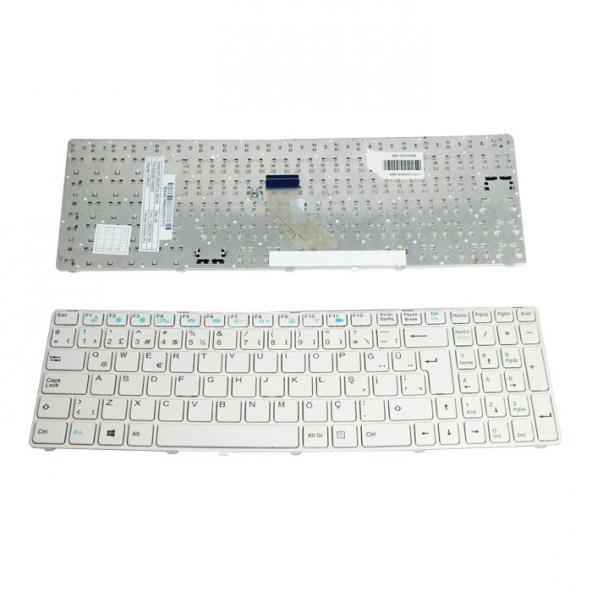 Casper MT50 MT51 MT55 CKY-CHY-CKU-CHU Notebook Klavye Beyaz TR - 3