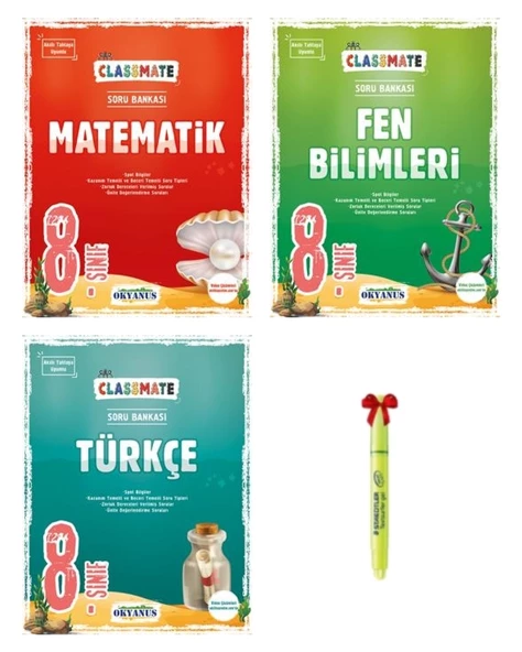 LGS 8.Sınıf Classmate Matematik Fen Bilimleri Türkçe Soru Bankası