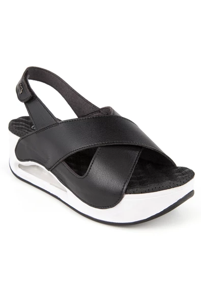 MUYA Orthopedix Assos Anatomik Air Max Tabanlı Cırtlı Kadın Sandalet 31213 - 6