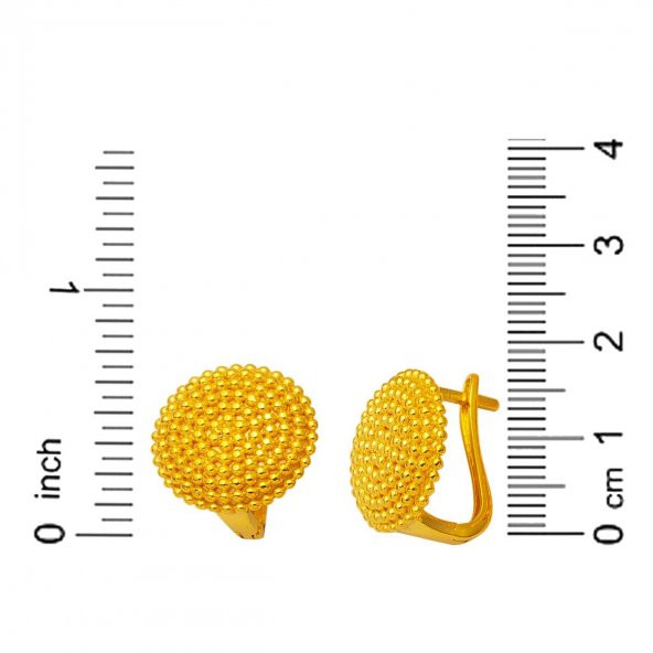 Tılsım Beypazarı Kolye & Küpeli Altın Set - Resim 6