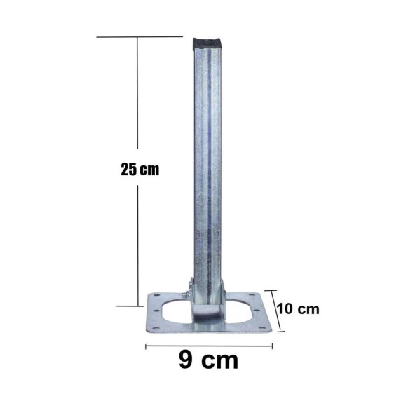 Sofra Ayağı Metal Çinko Katlanır Yer Sofrası Sini Altı 25 Cm - 2