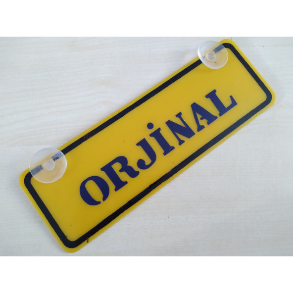 DEKOR SARI PLAKA - ORJİNAL (22x7,5cm) vantuzlu Pleksi (Dekor Levha) DEKOR PLAKA ürün görseli