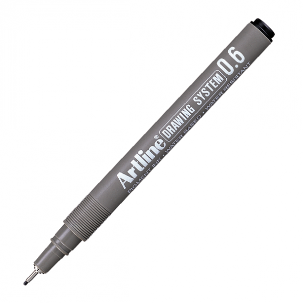 Artline Çizim Kalemi 0.6 MM Siyah (12 adet) EK236