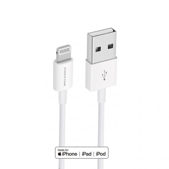 Eagleton Apple Lightning MFİ Lisanlı Şarj ve Data Kablosu 120cm - 5