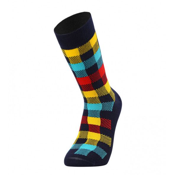 Colorcool Yazlık %80 Pamuklu Erkek Renkli Eğlenceli Çorap