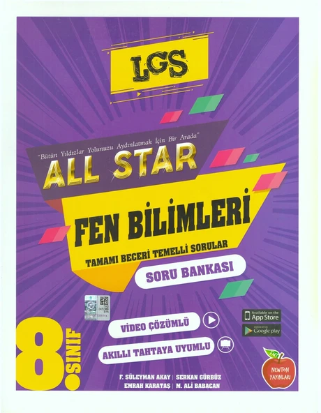 NEWTON 8.SINIF ALL STAR FEN BİLİMLERİ SORU BANKASI ürün görseli