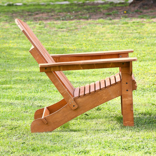 MANDU Adirondack (Ahşap Bahçe Sandalyesi) FINDIK - 5