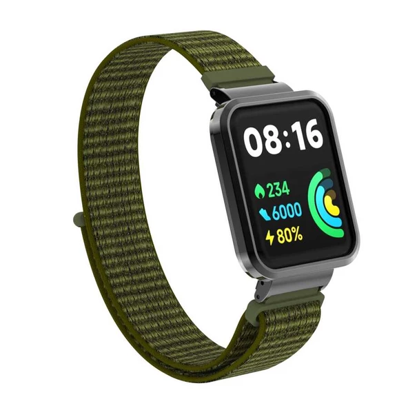 Vendas Xiaomi Redmi Watch 2 Lite Uyumlu Her Ölçüye Uygun Velcro Bağlantılı Hasır Kordon - 4
