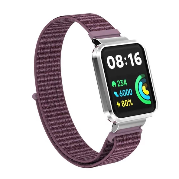 Vendas Xiaomi Redmi Watch 2 Lite Uyumlu Her Ölçüye Uygun Velcro Bağlantılı Hasır Kordon - 12