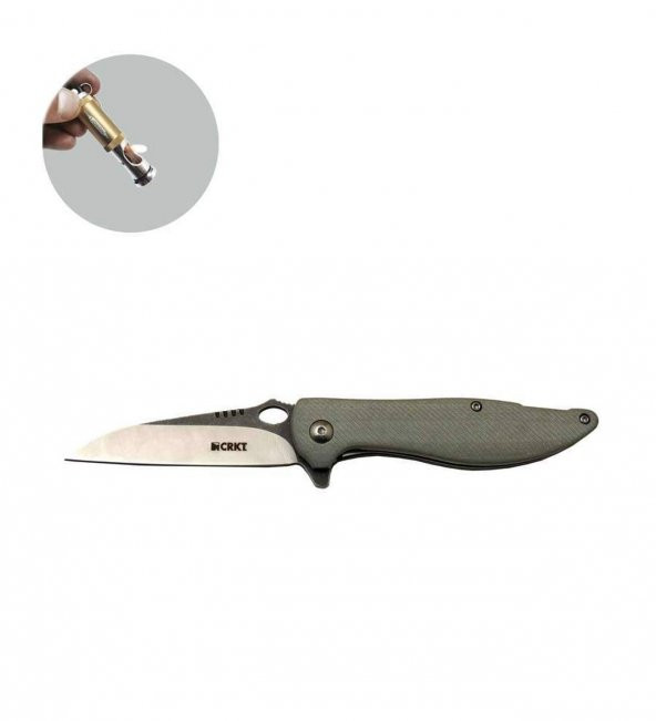 Supertrend CRKT Serisi 1265 GRİ 18 CM Locust Bıçak Lüx Set