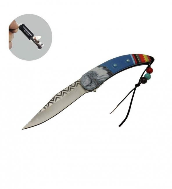 Supertrend MC-A046BL- 21 CM Apache Kızılderili İndia Bıçak Lüx S