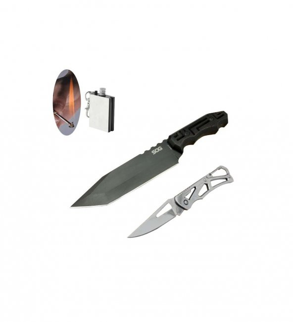 Supertrend SOG Serisi JB02K-CP BK-30 CM Tantto Siyah Bıçak Seti