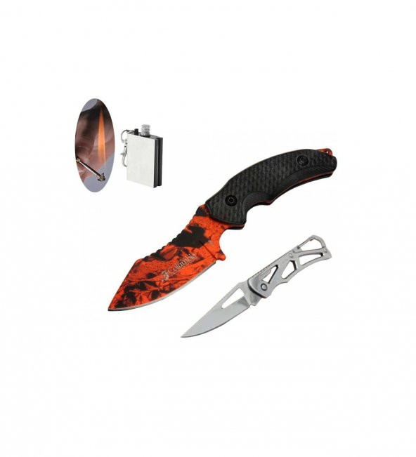 Supertrend 156B-19 CM Turuncu Kamp Bıçak Seti 527