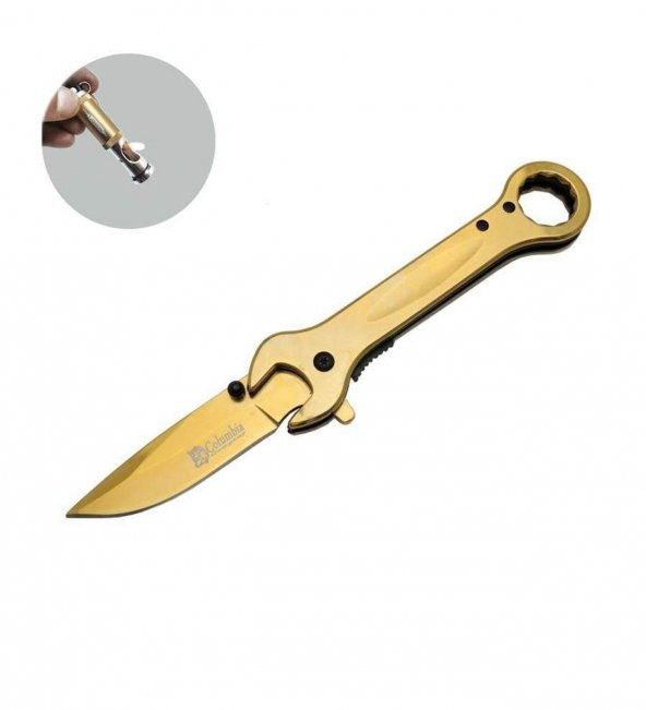 Supertrend Columbia Serisi 8000-C 19 CM Gold Anahtar Bıçak Lüx S