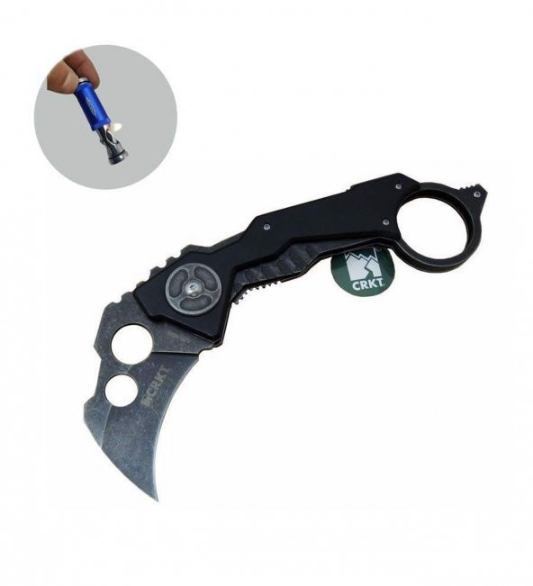 Supertrend CRKT Serisi QTR-6320BK 23 CM Baracas Bıçak Lüx Set
