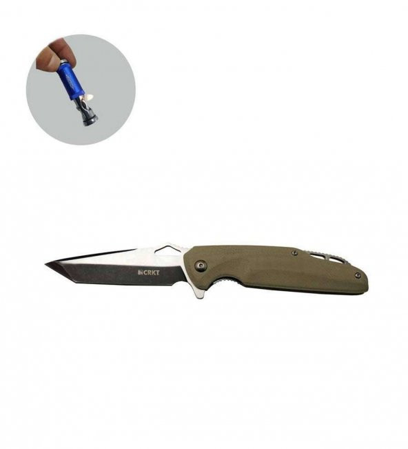 Supertrend CRKT Serisi 706C BEJ 21 CM Predator Bıçak Lüx Set