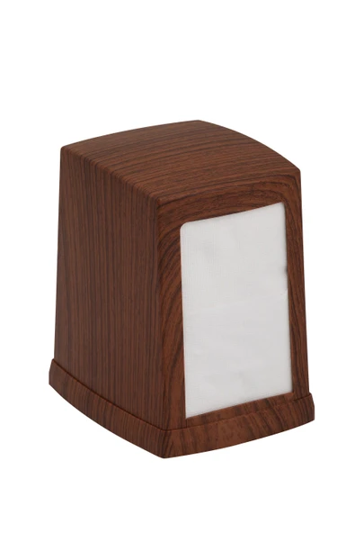 Omnipazar Vialli NP100A Masa Üstü Peçete Dispenseri Peçetelik Ahşap Görünüm ürün görseli